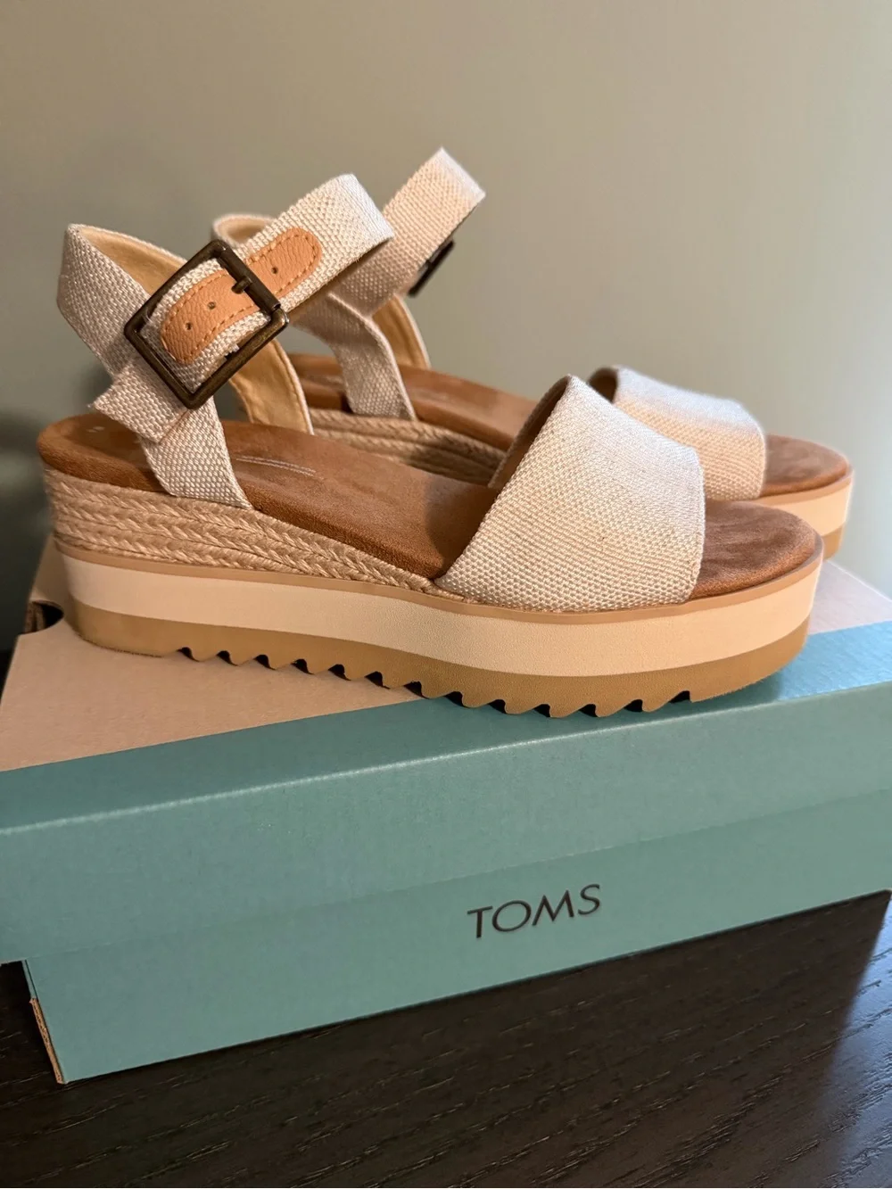 TOMS Diana Wedge Sandal - Natural